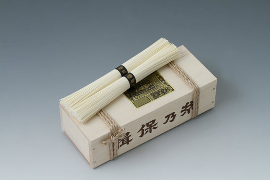 揖保乃糸 ミニ木箱 特級品(黒帯) 12把